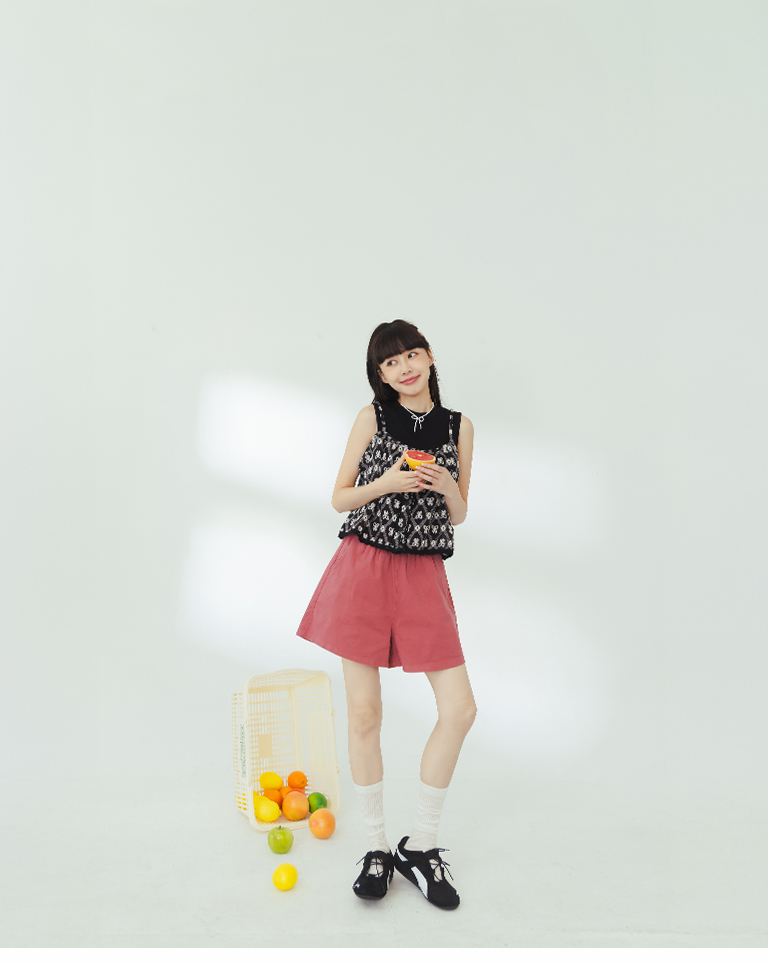無地カジュアルショートパンツ