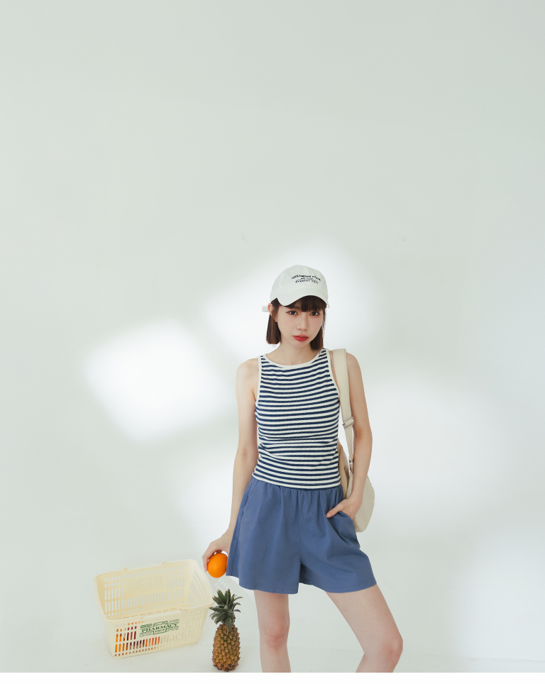 無地カジュアルショートパンツ