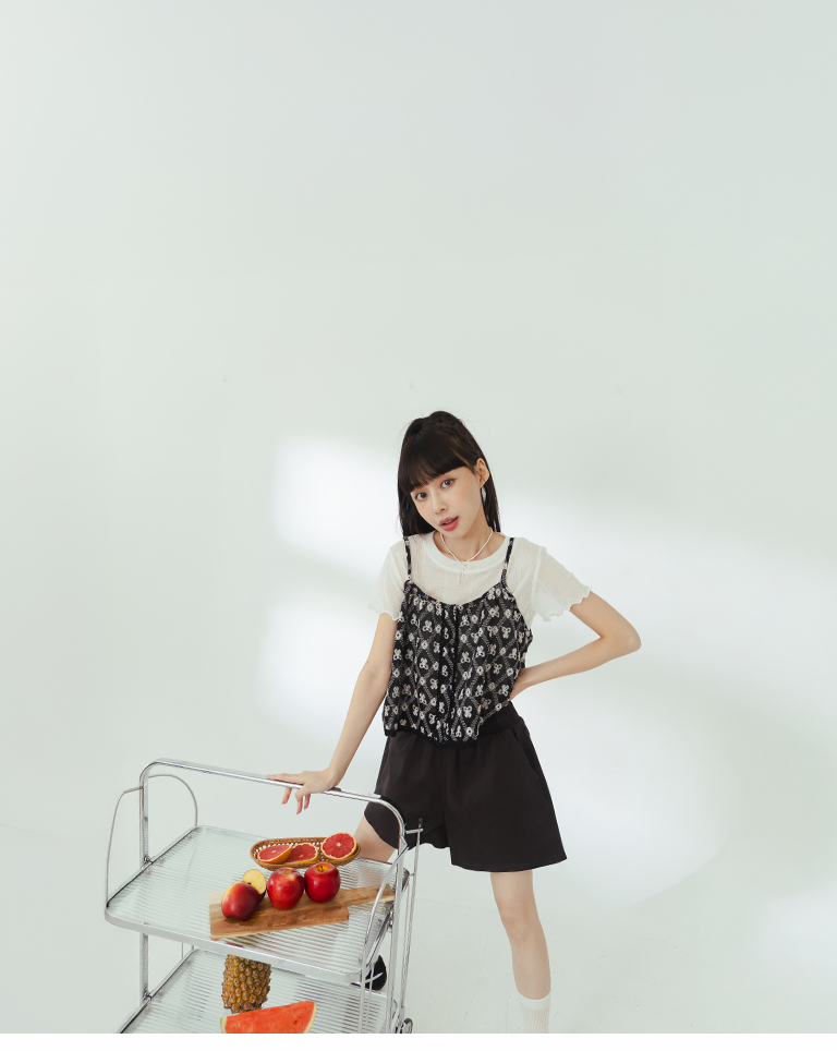 無地カジュアルショートパンツ