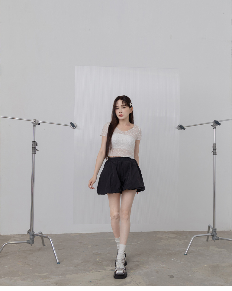 バルーンハーフパンツ 2色展開