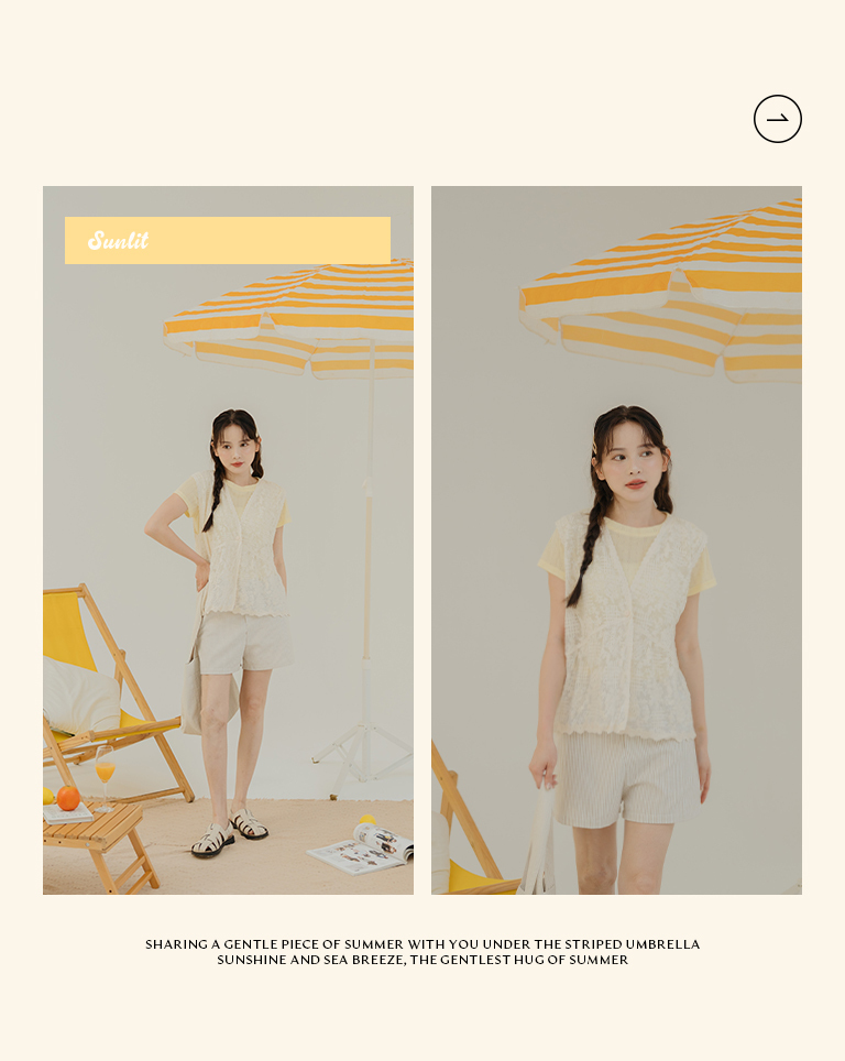 ストライプショートパンツ 2色展開
