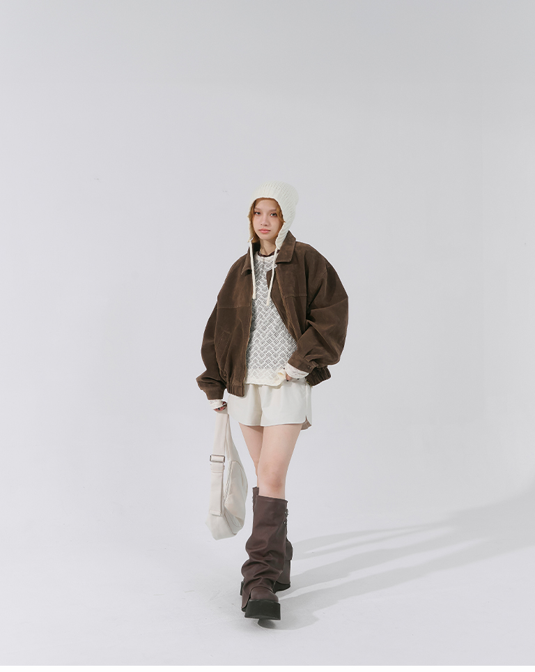 フェイクレザーミニパンツ 2色展開