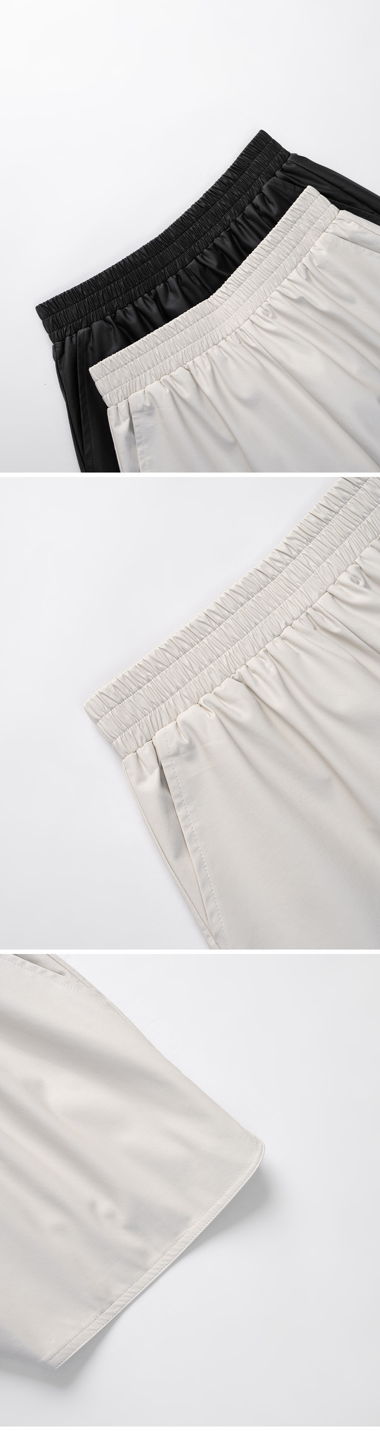 フェイクレザーミニパンツ 2色展開