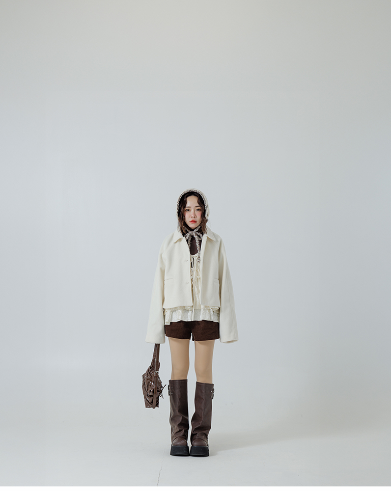 冬9未入荷---コーデュロイショートパンツ  4色展開