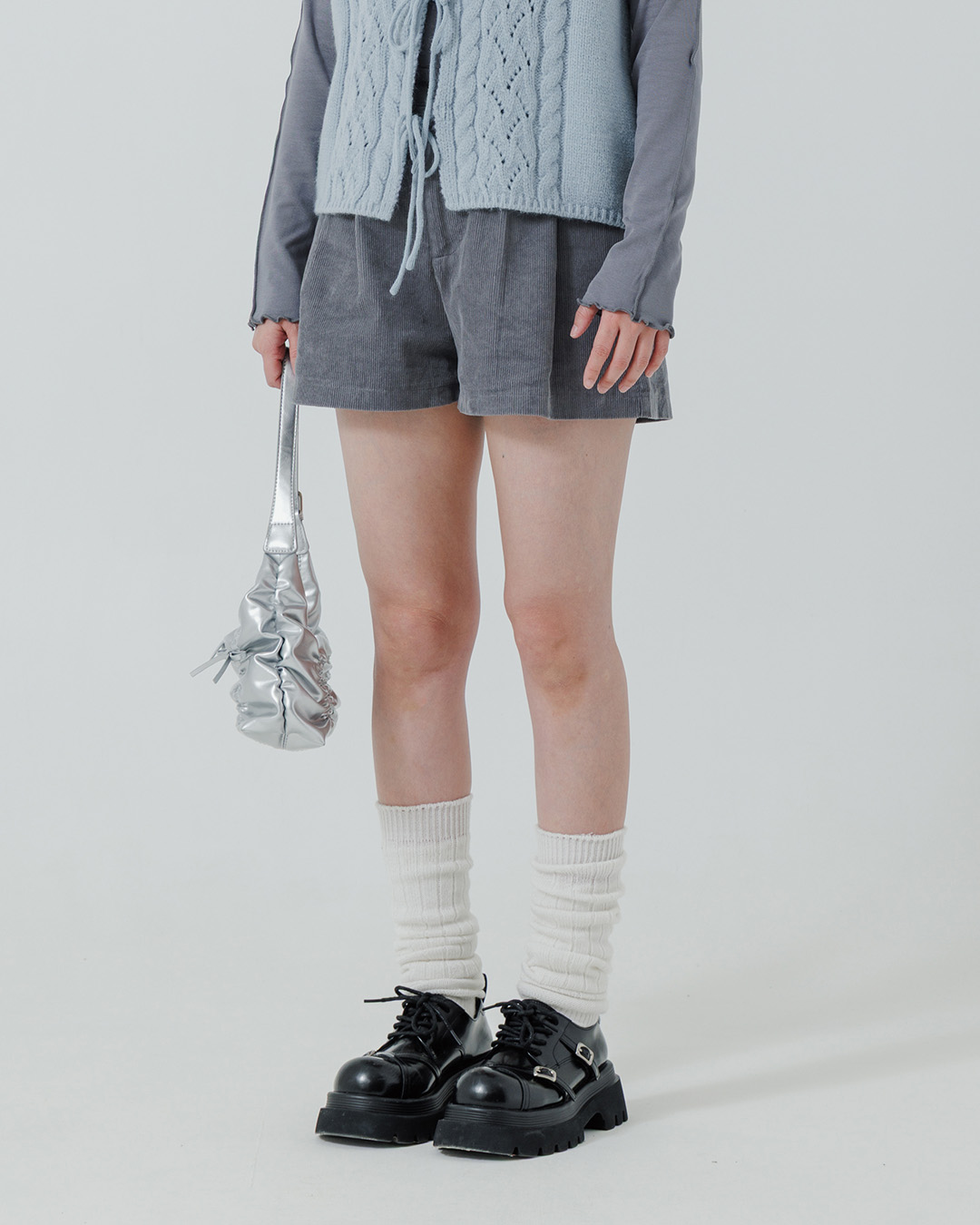 冬9未入荷---コーデュロイショートパンツ  4色展開