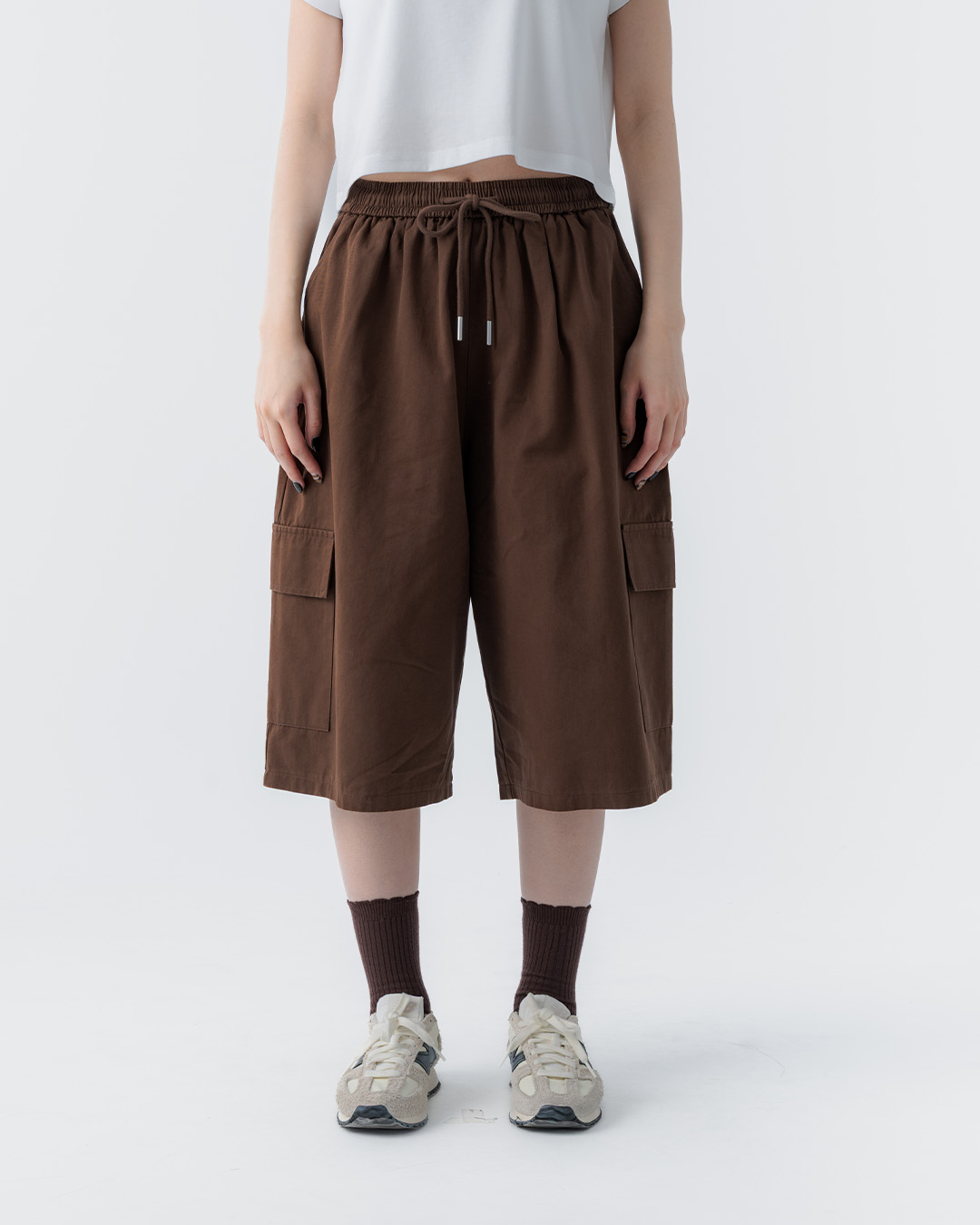 ポケットワイド7分丈パンツ 3色展開
