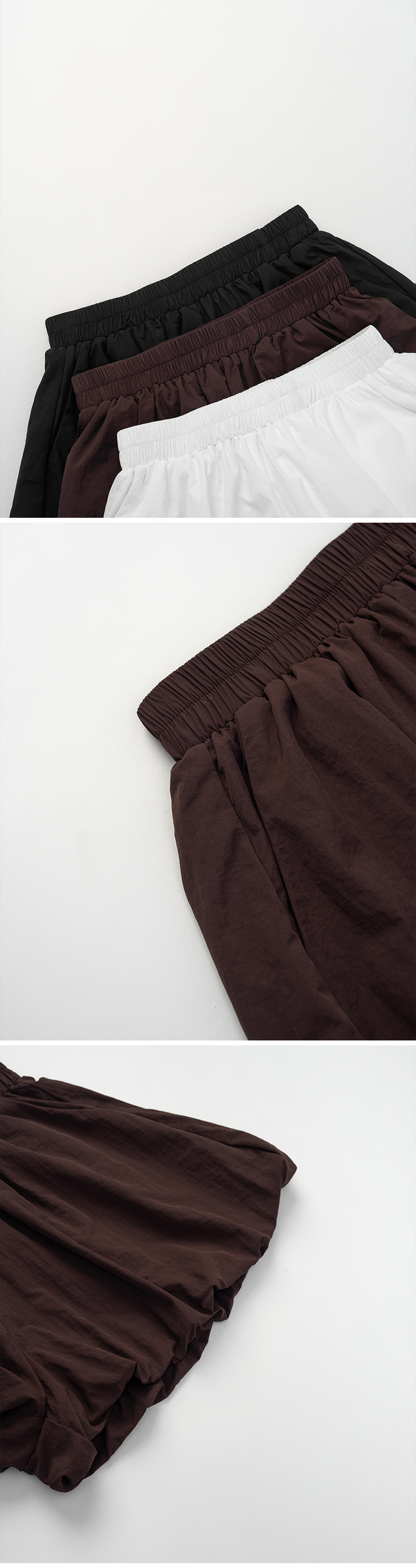 バルーンゴムショートパンツ 3色展開