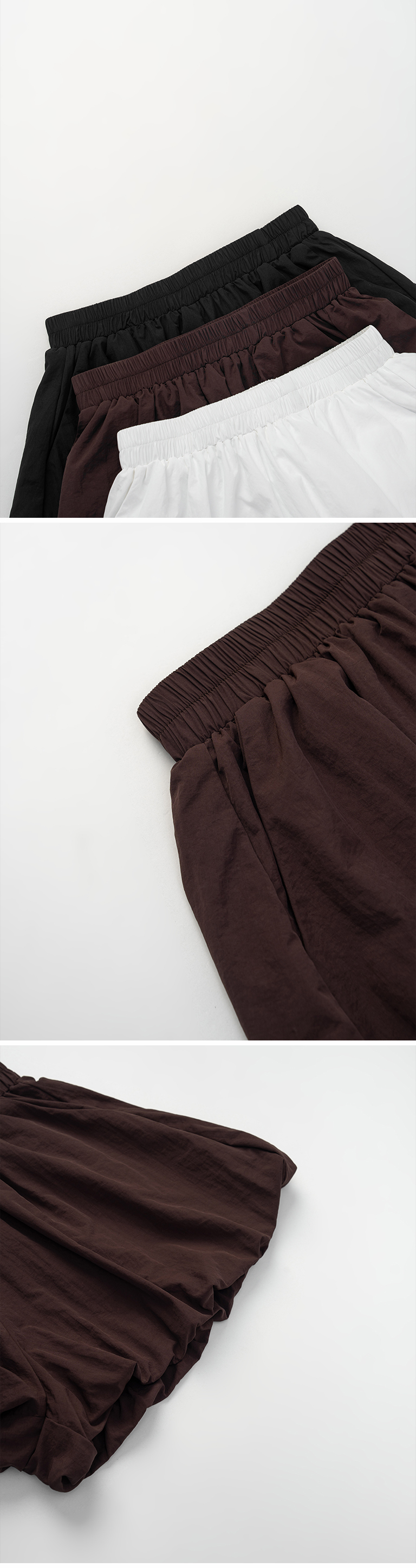 バルーンゴムショートパンツ 3色展開