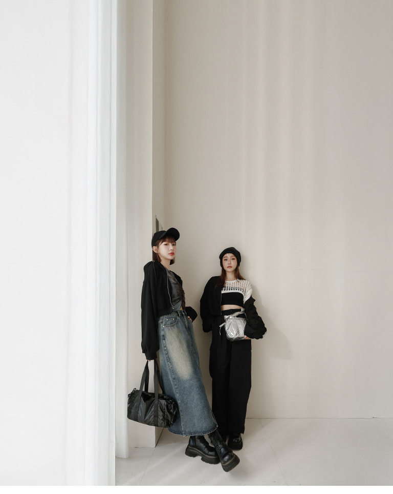 光澤感蝴蝶結綁帶抽繩肩背包 兩色售