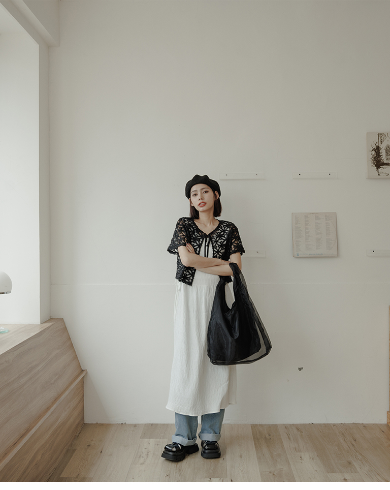 チュールショルダーバッグ 3色展開