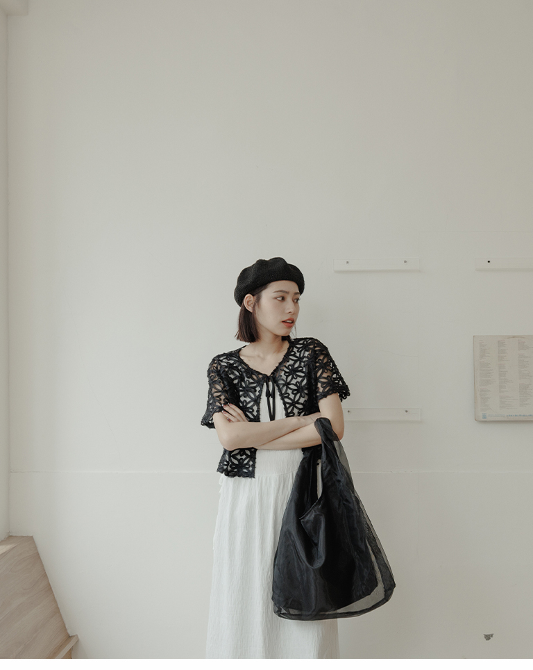 チュールショルダーバッグ 3色展開