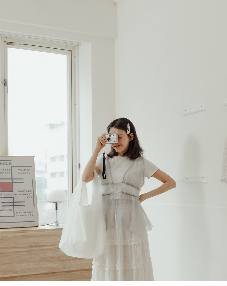 チュールショルダーバッグ 3色展開