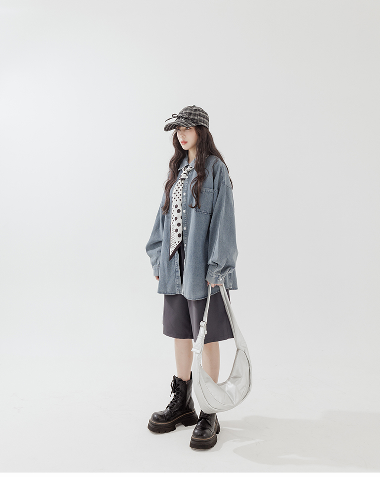 半月型ショルダーバッグ 3色展開