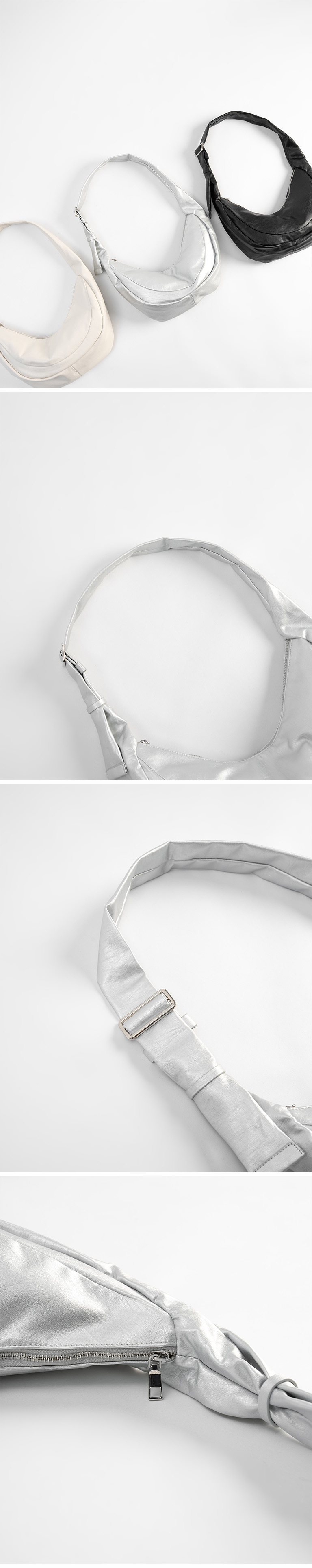 半月型ショルダーバッグ 3色展開