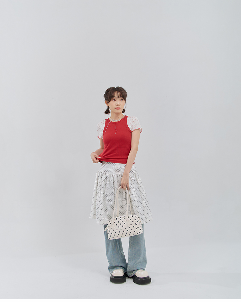 ドットボウリングショルダーバッグ 3色展開
