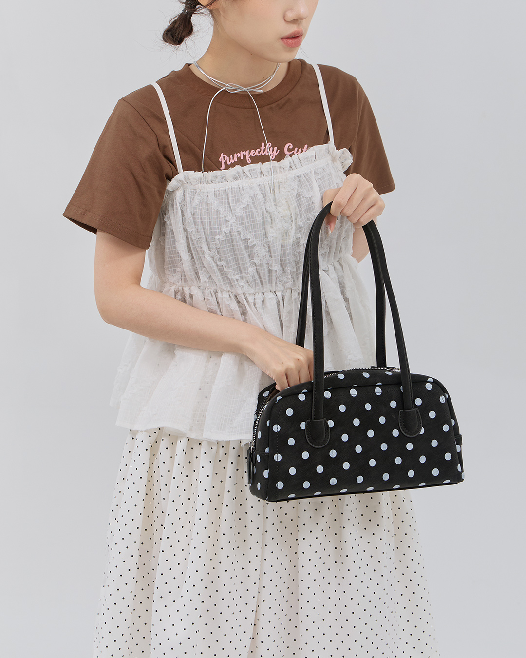 ドットボウリングショルダーバッグ 3色展開