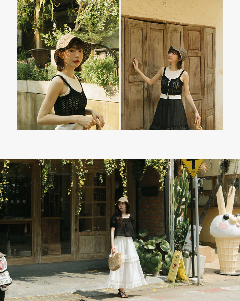 編み込みフィッシャーマンハット  2色展開