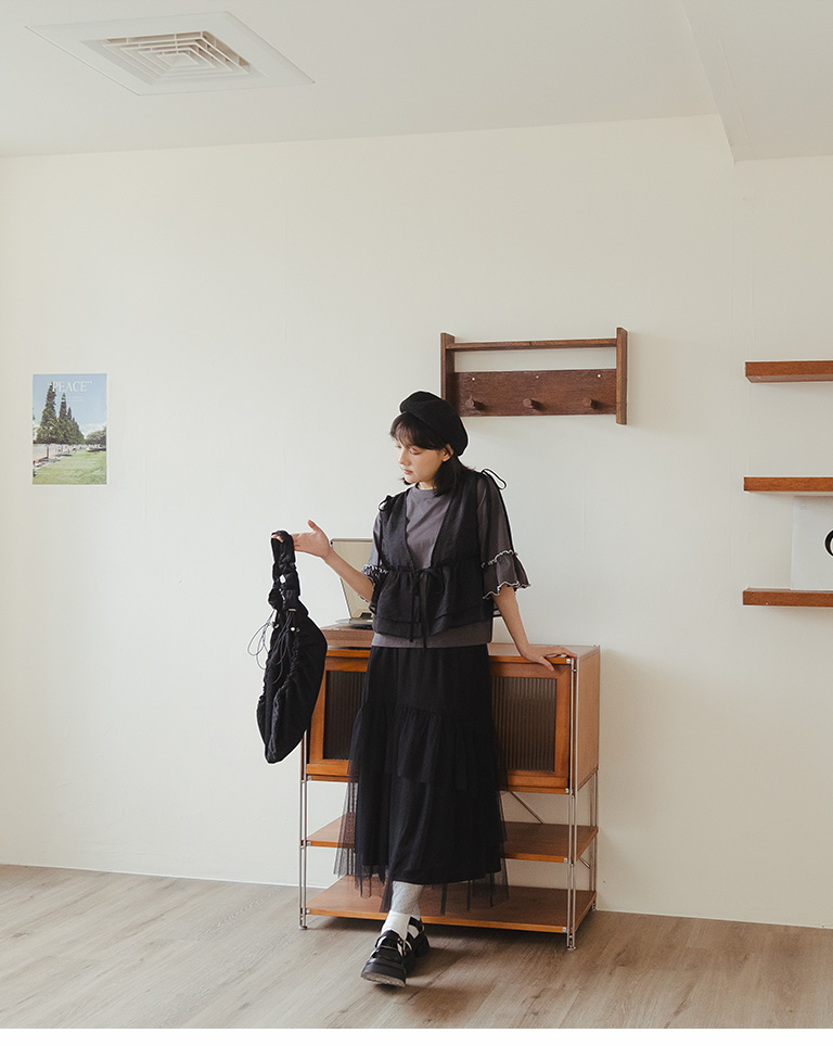 透かし編みベレー帽 3色展開