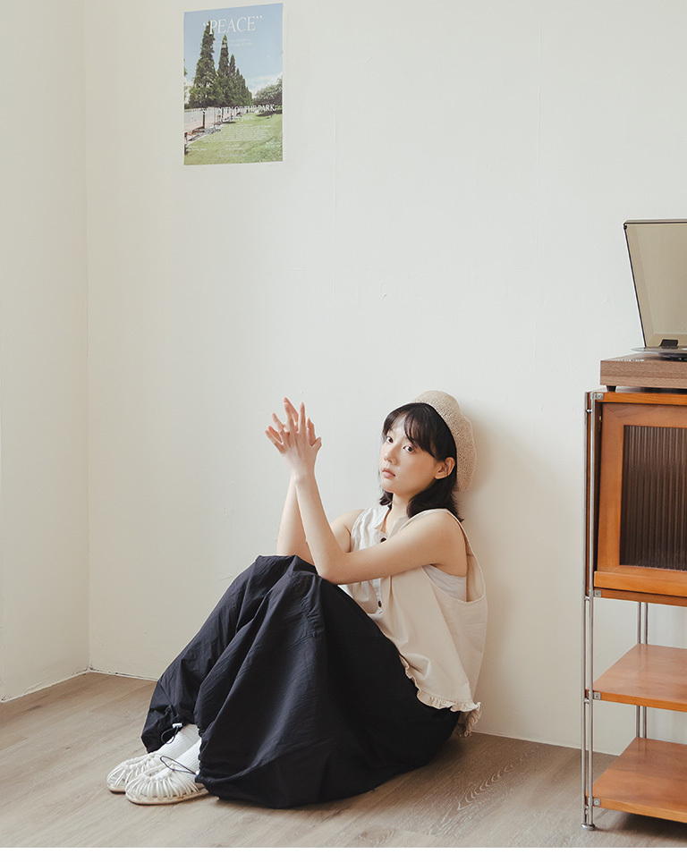 透かし編みベレー帽 3色展開
