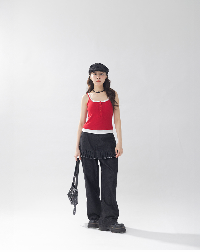 立体花柄キャップ ２色展開