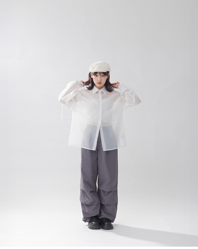 立体花柄キャップ ２色展開