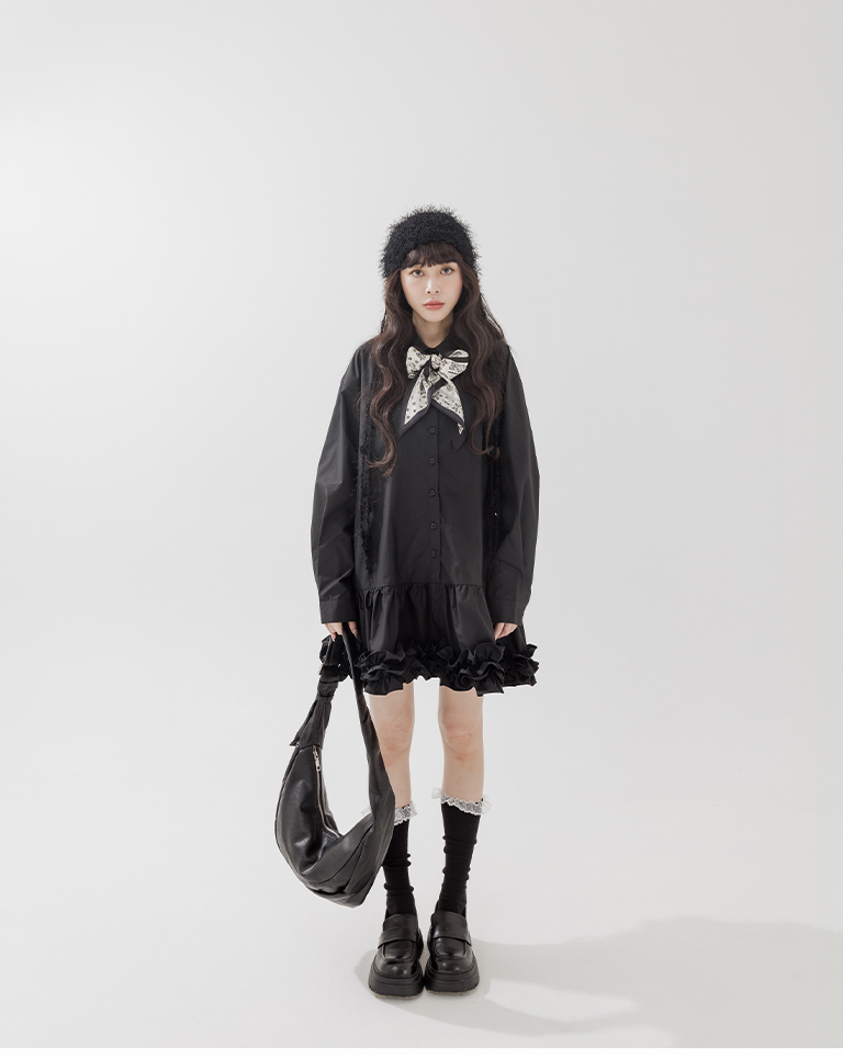 透かし編みニット帽 2色展開