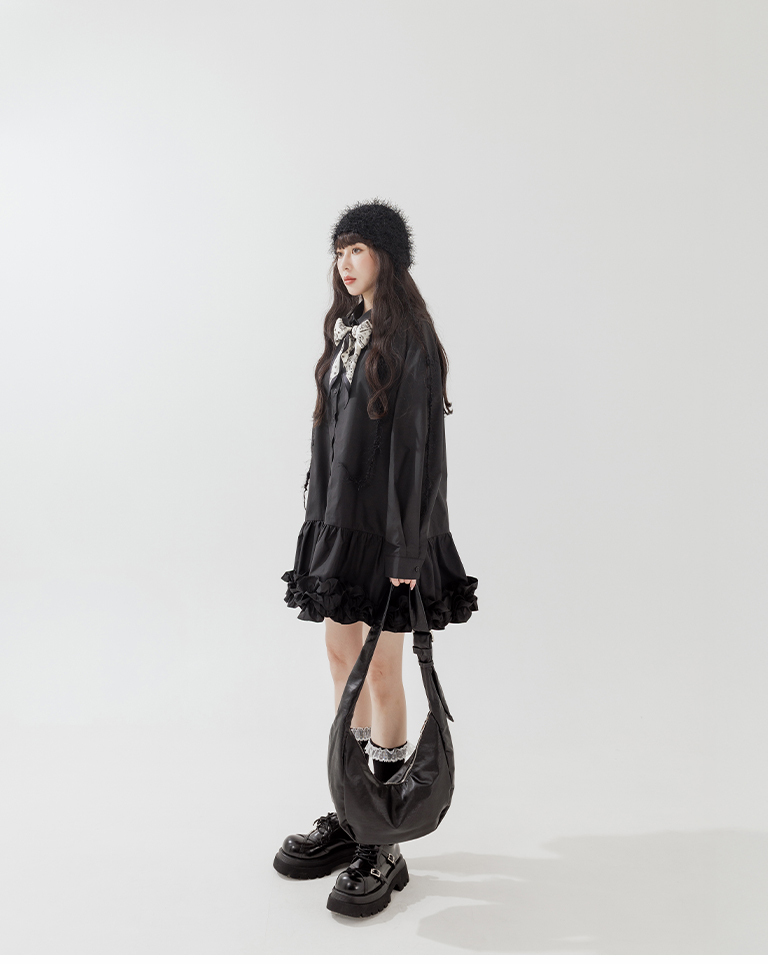 透かし編みニット帽 2色展開