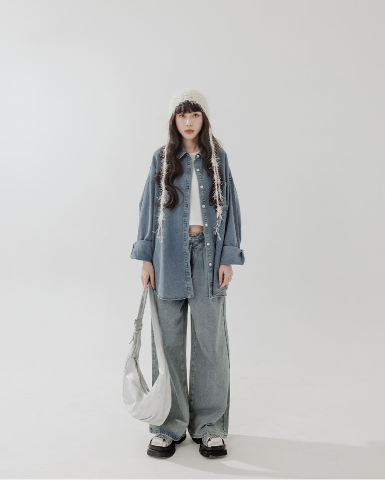 透かし編みニット帽 2色展開