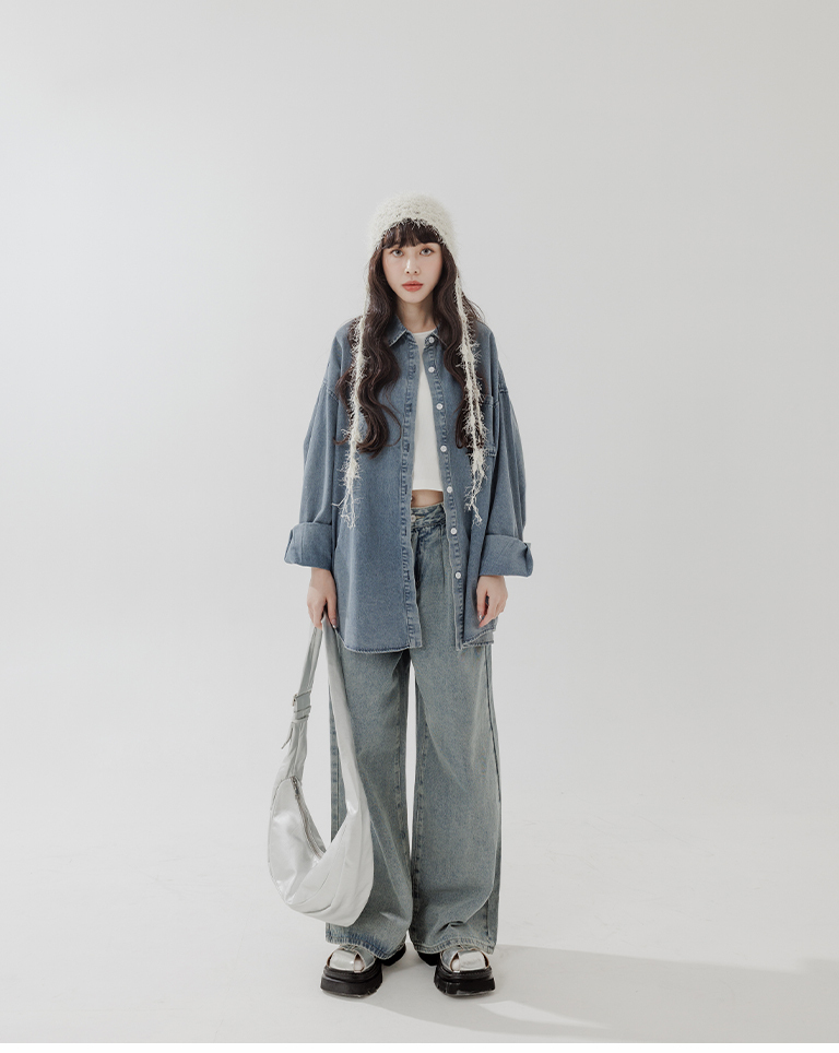 透かし編みニット帽 2色展開