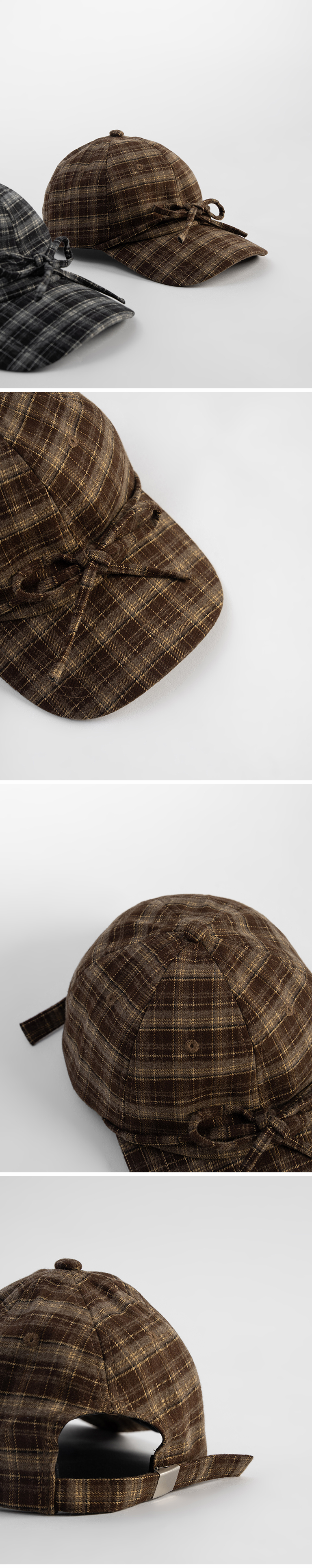 チェックキャップ 2色展開