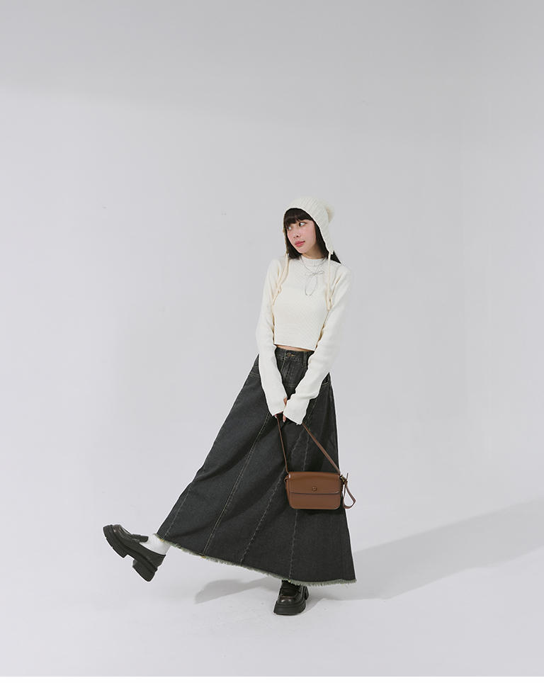 ウールリボンニットキャップ 2色展開