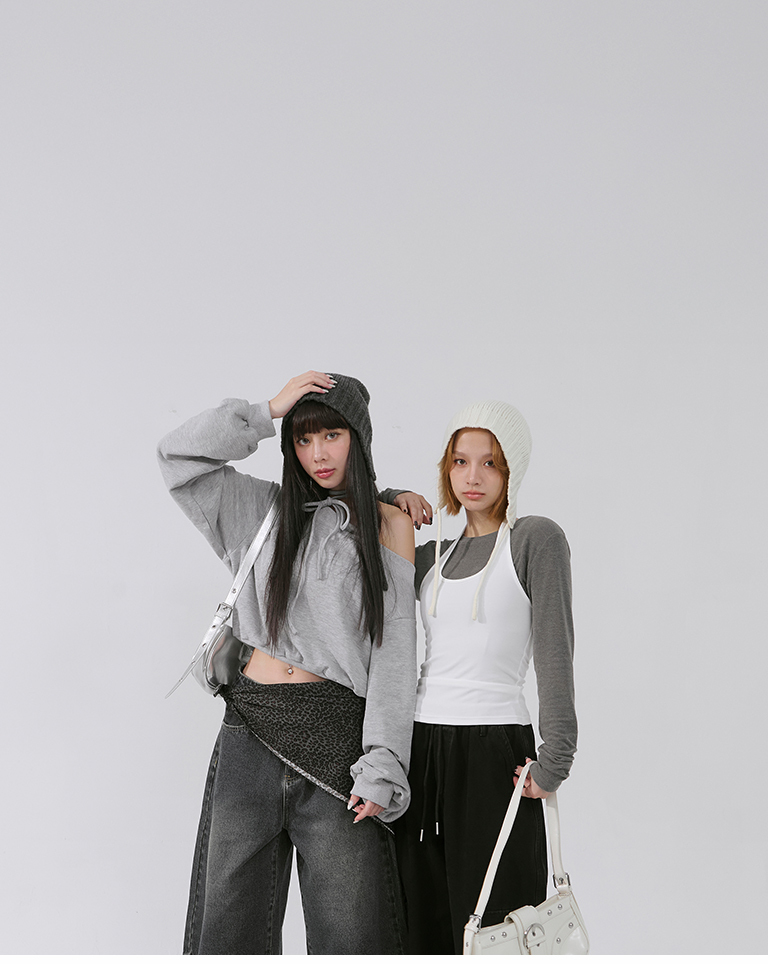 ウールリボンニットキャップ 2色展開