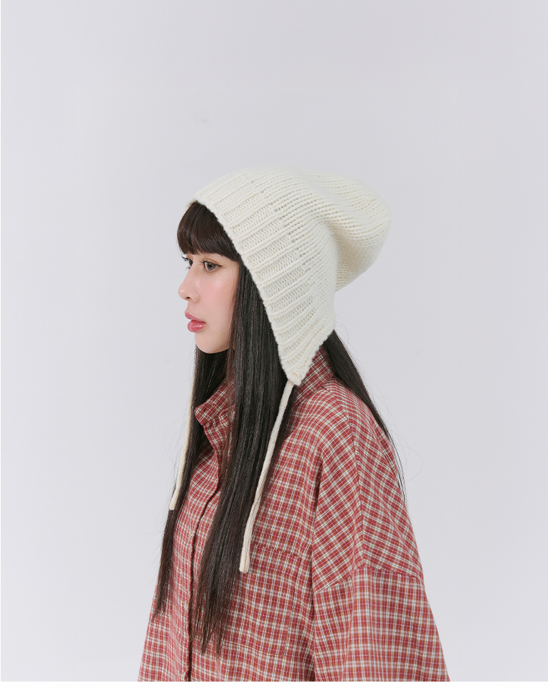 ウールリボンニットキャップ 2色展開