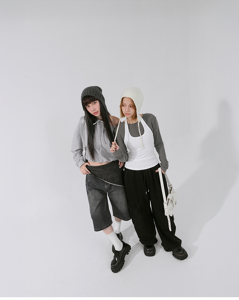 ウールリボンニットキャップ 2色展開