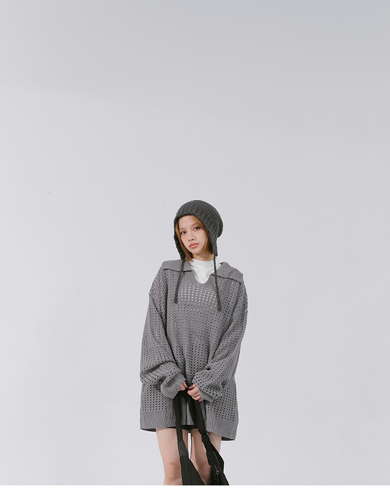 ウールリボンニットキャップ 2色展開