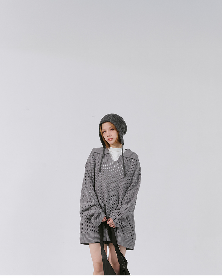 ウールリボンニットキャップ 2色展開