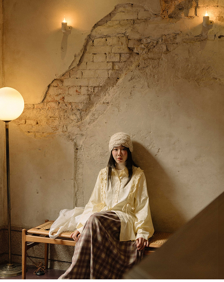 フラワーニットキャップ 3色展開