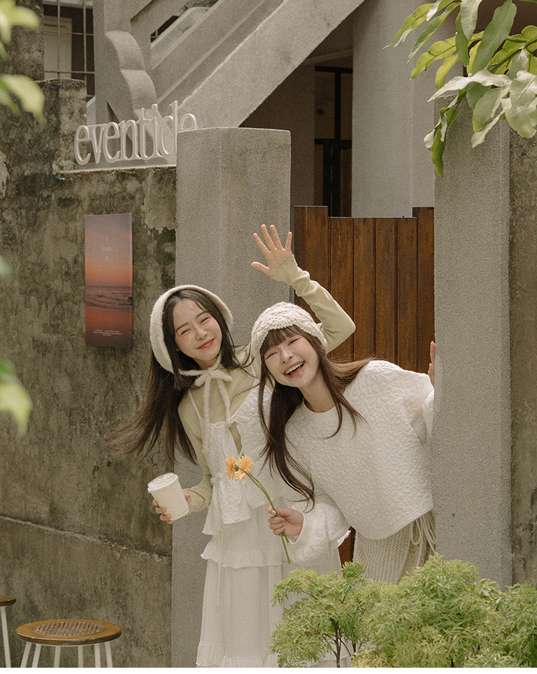 フラワーニットキャップ 3色展開