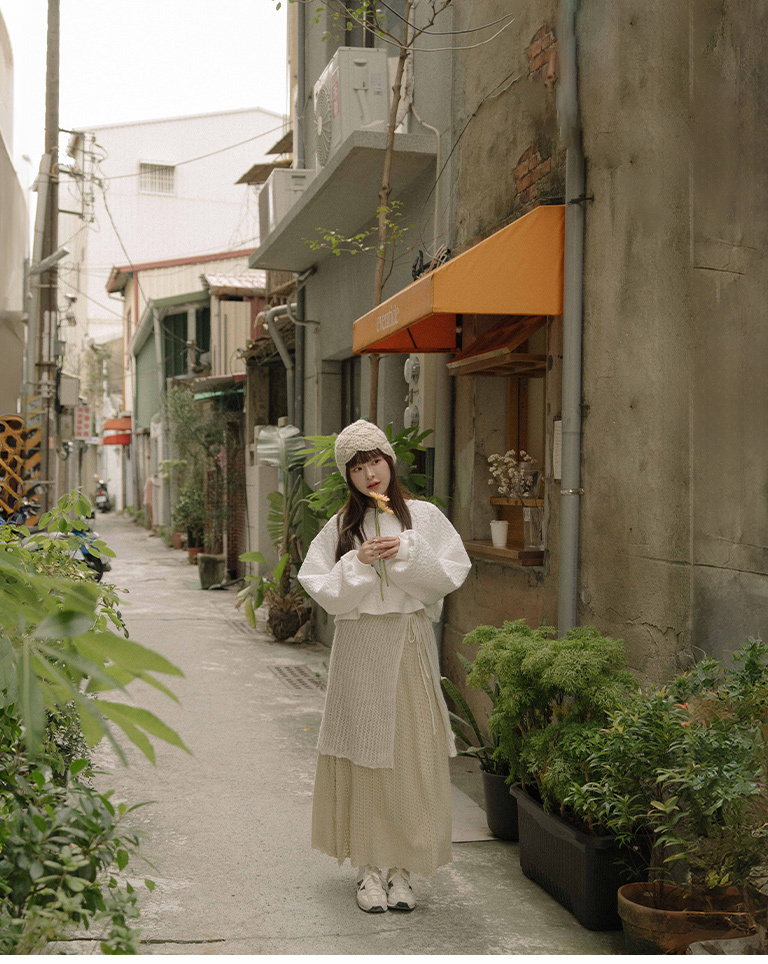 フラワーニットキャップ 3色展開