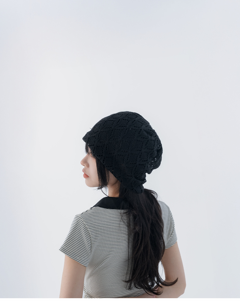 春12未到---クロシェ編みハット 3色展開