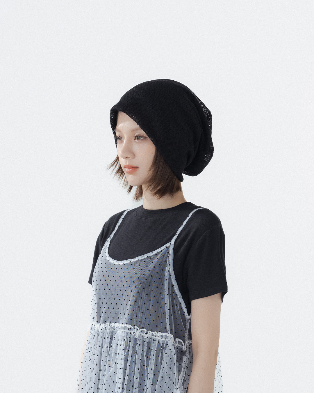 ミックスヤーンニットキャップ 3色展開