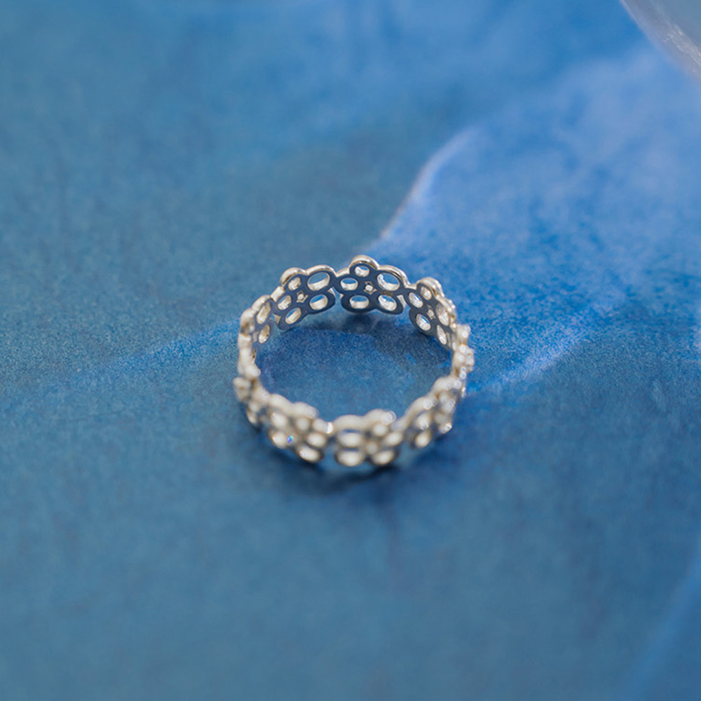 07060250 オープンフラワーモチーフリング