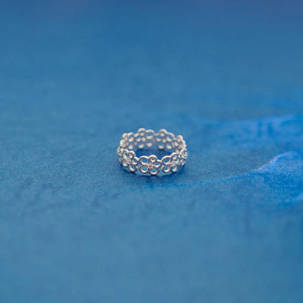 07060250 オープンフラワーモチーフリング