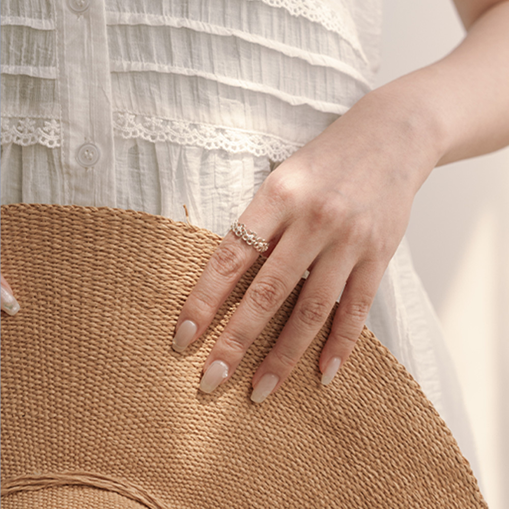 07060250 オープンフラワーモチーフリング