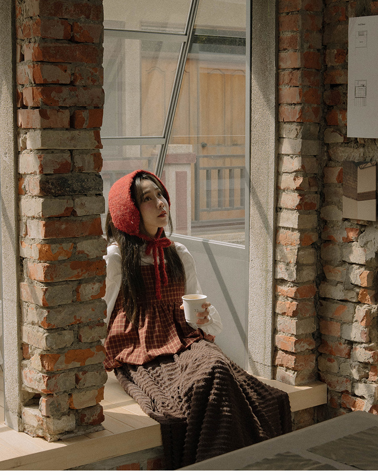 リボンデザインニットヘアバンド 5色展開