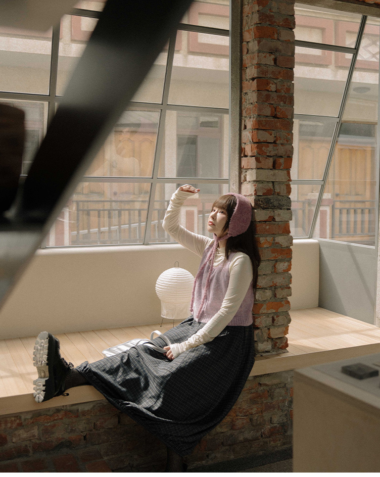 リボンデザインニットヘアバンド 5色展開