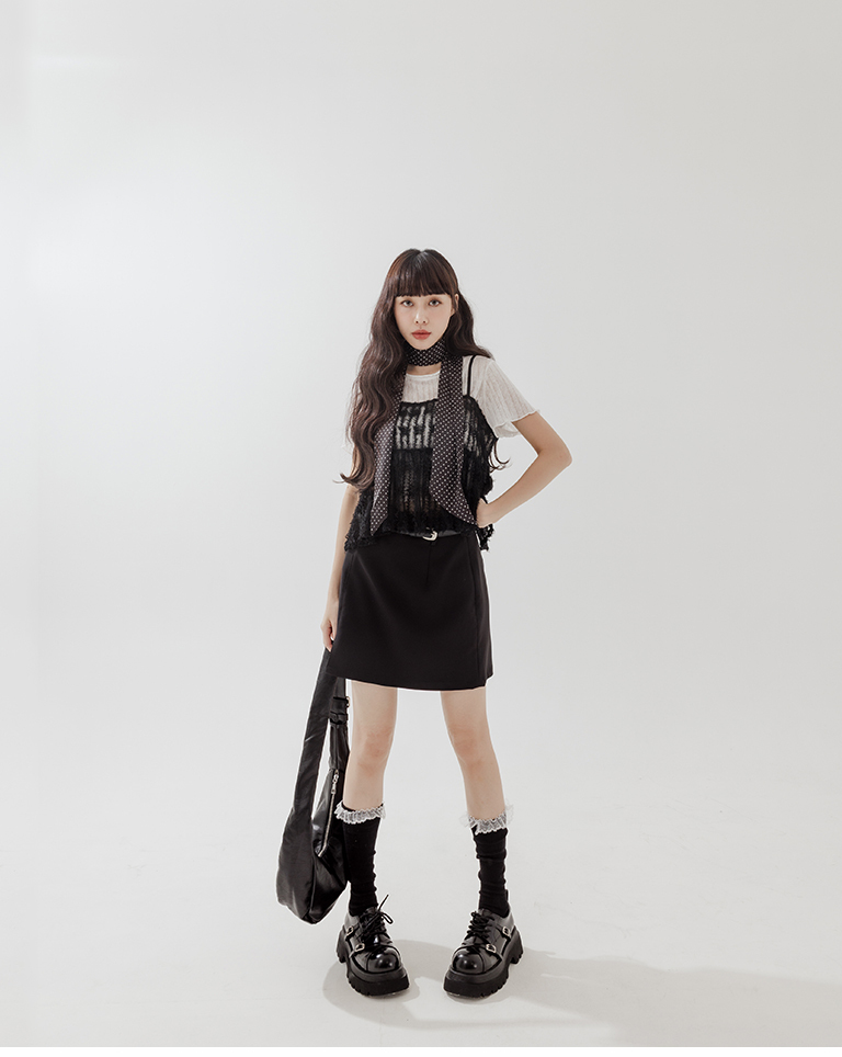 先不要上架)レースデロングソックス 3色展開