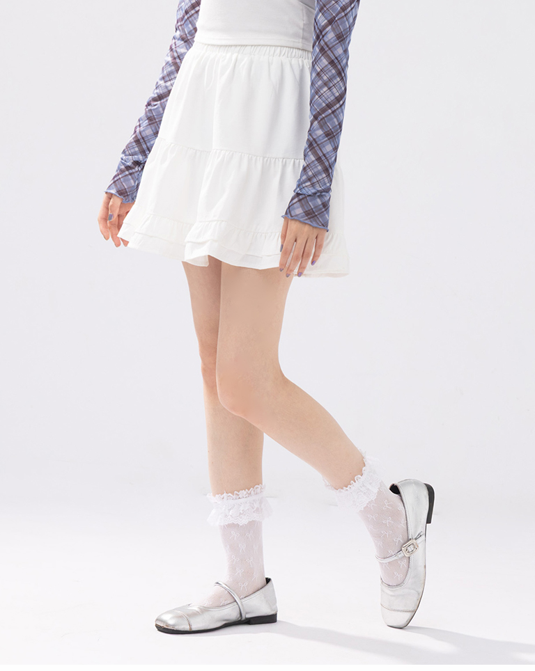 リボンレースソックス 2色展開