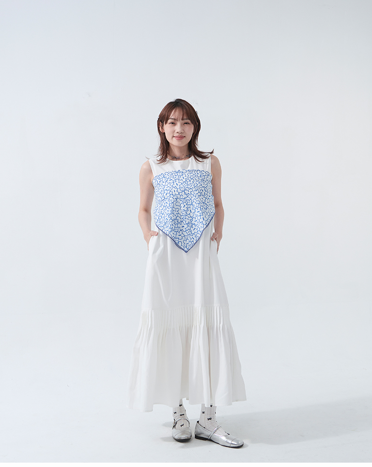 リボンレースミドルソックス　4色展開