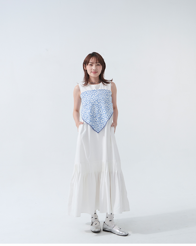 リボンレースミドルソックス　4色展開